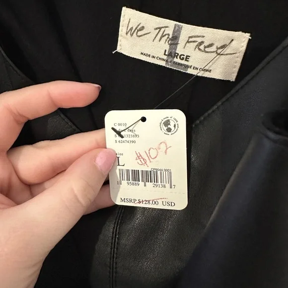 Free People Mini Leather Dress - Picture 5 of 7